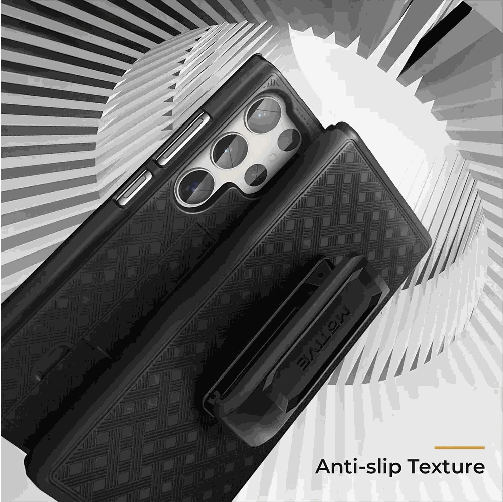 Samsung s24 Ultra Case with belt clip, anti-slip texture, durable protection, enhanced grip.