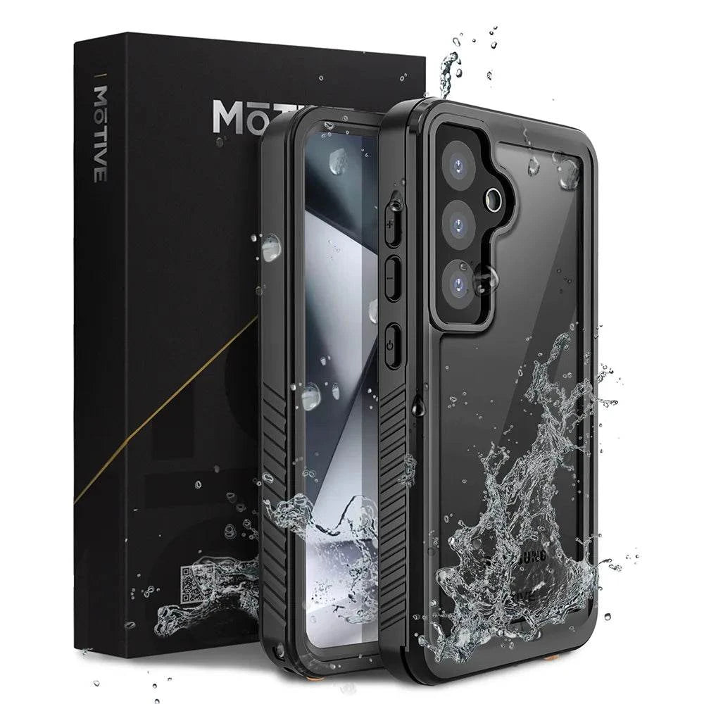 Galaxy S24 waterproof case with durable protection and slim design.