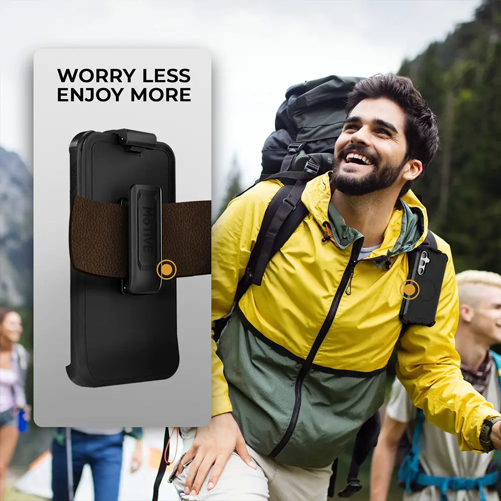 Galaxy s25 Case with belt clip | Shockproof + MagSafe-Compatible | MOTIVE