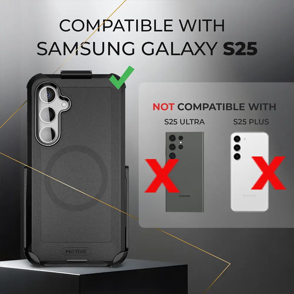 Galaxy s25 Case with belt clip | Shockproof + MagSafe-Compatible | MOTIVE