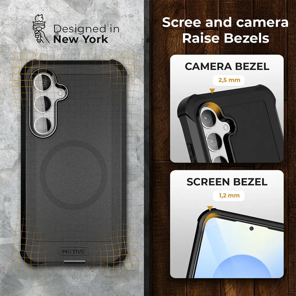 Galaxy s25 Case with belt clip | Shockproof + MagSafe-Compatible | MOTIVE