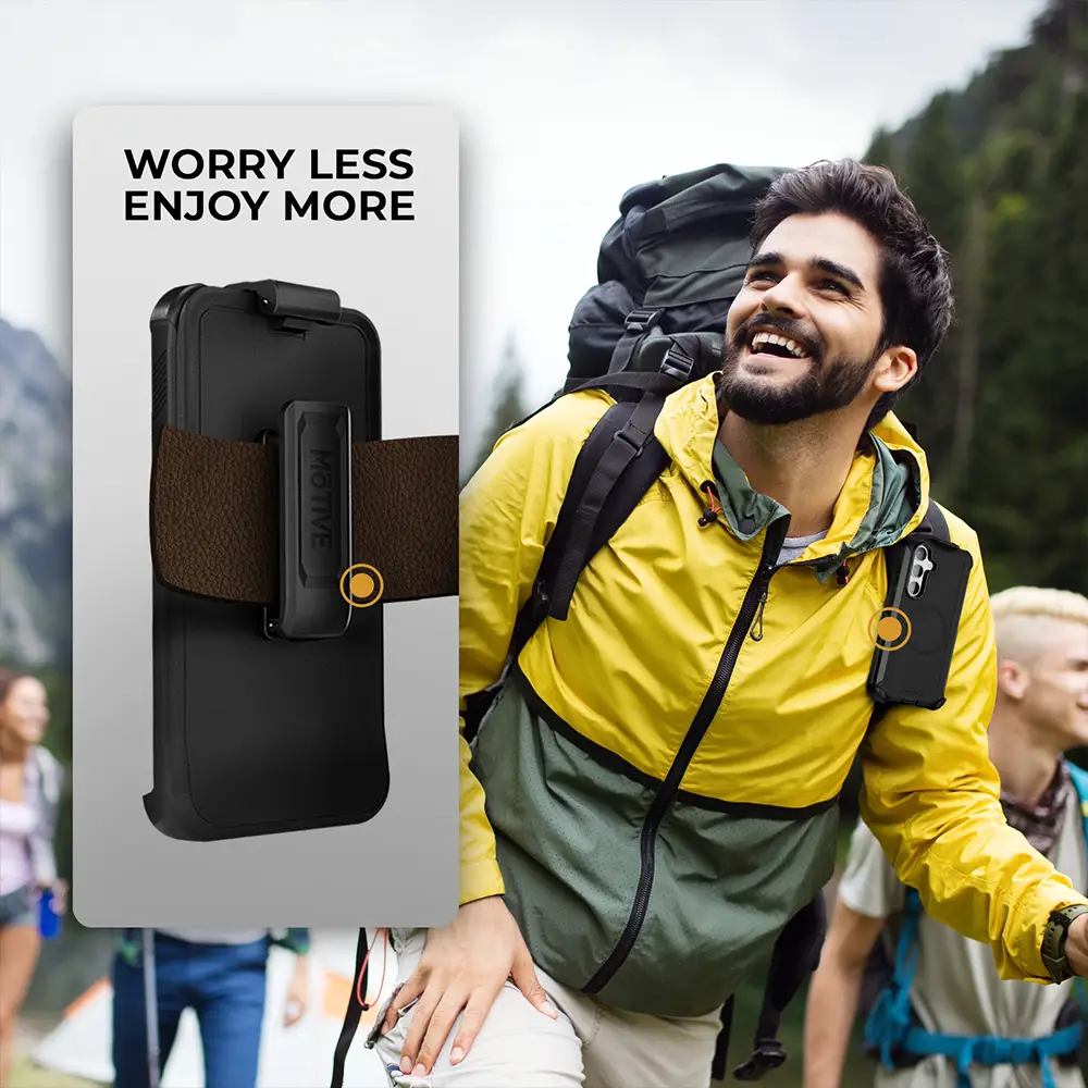 Samsung Galaxy S25 Plus case with belt clip, heavy-duty protection, rugged design, and built-in kickstand.