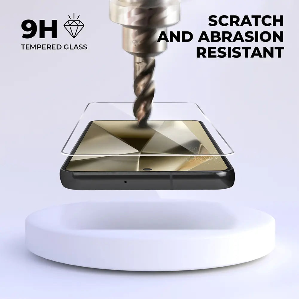 S24 Plus Glass screen protector showcasing scratch and abrasion resistance.