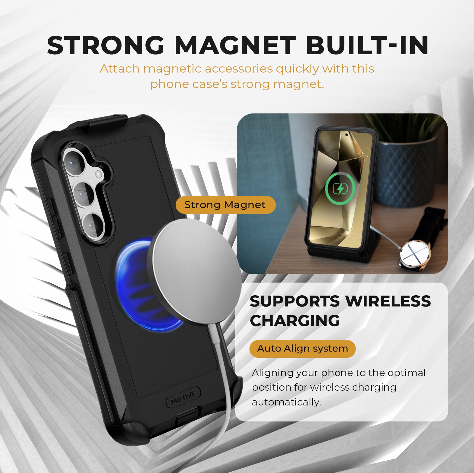 Heavy Duty Case & Holster Combo (Screen Protector & Camera Lens) for Samsung Galaxy S24 Plus