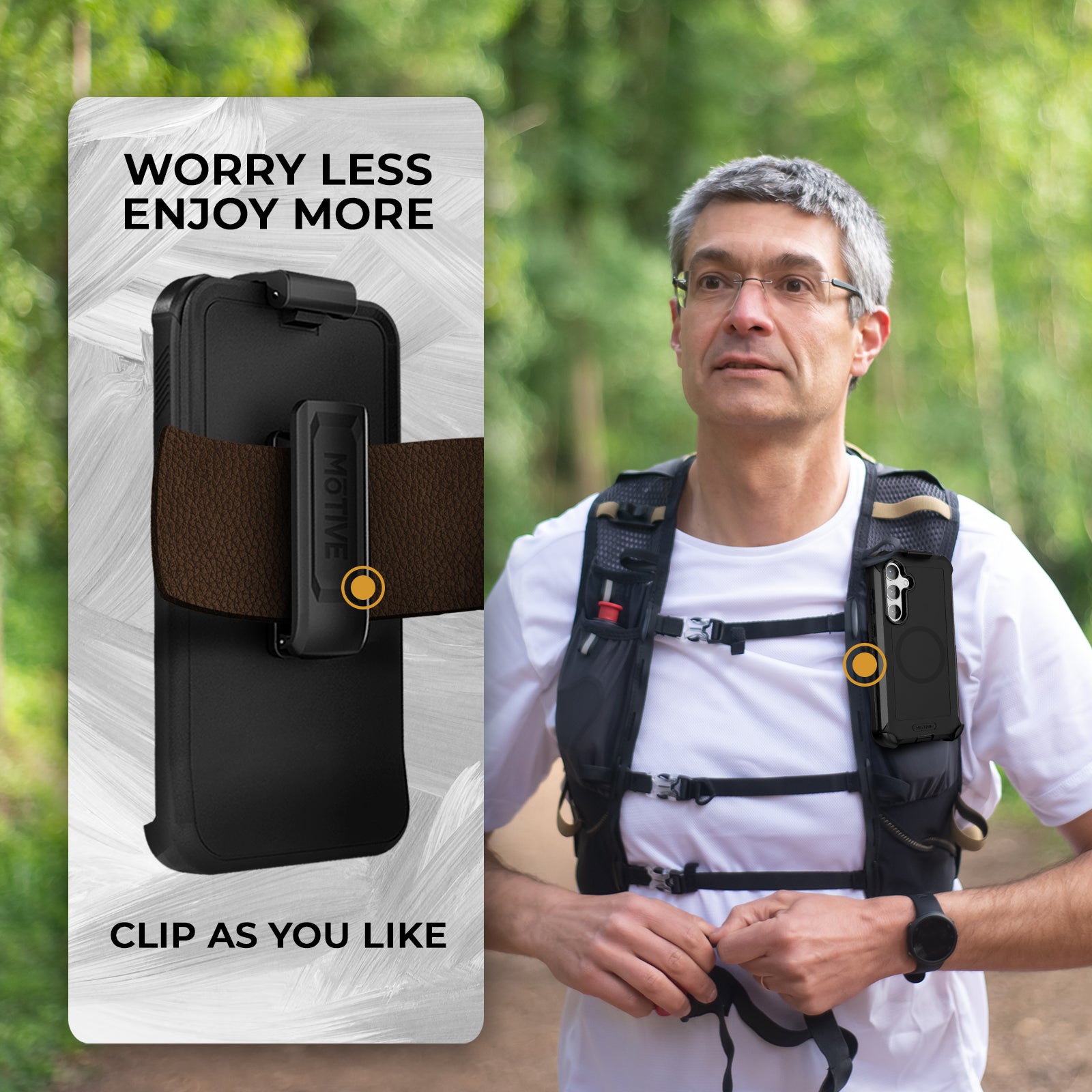 Heavy Duty Case & Holster Combo (Screen Protector & Camera Lens) for Samsung Galaxy S24 Plus
