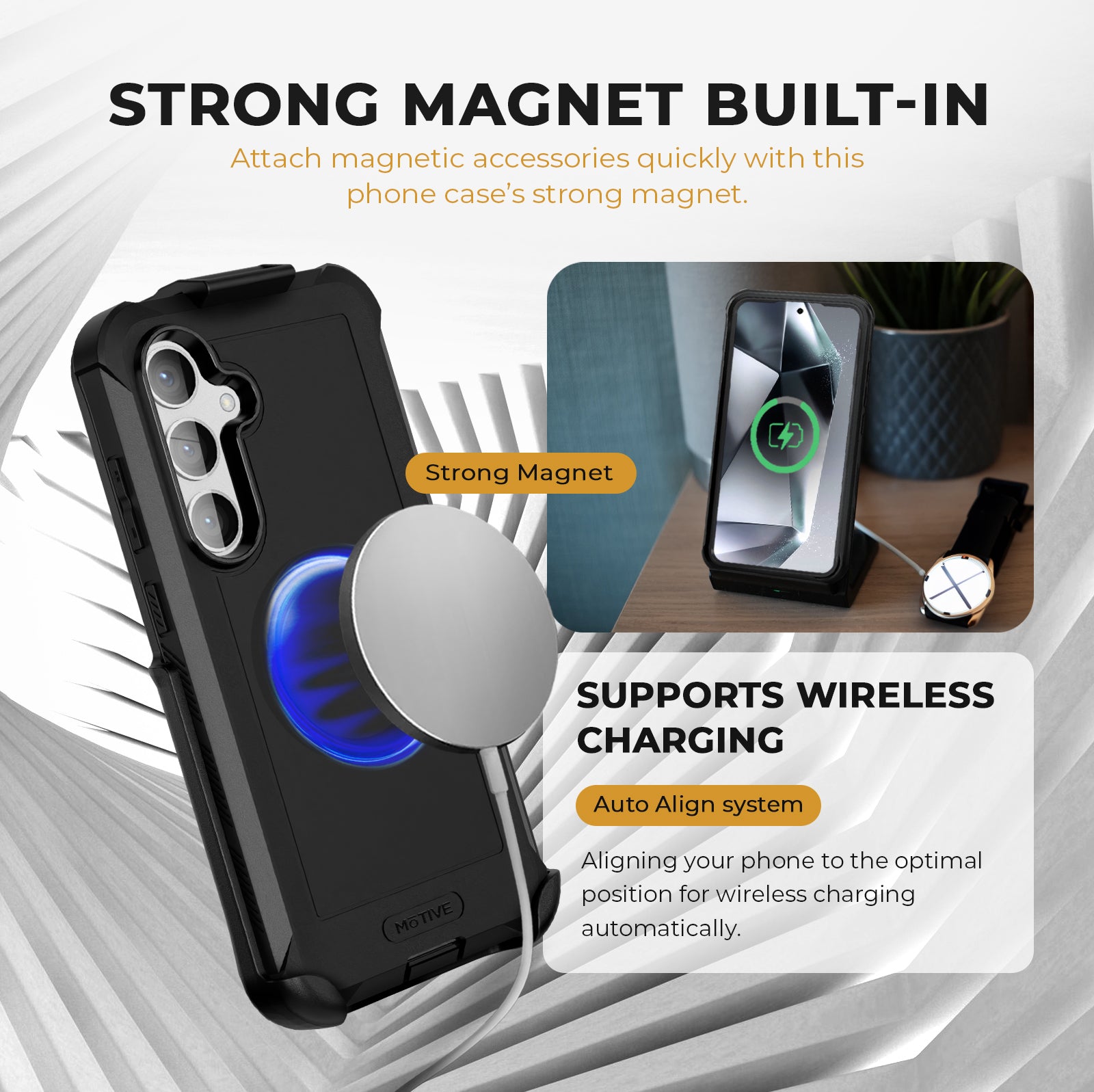 Heavy Duty Case & Holster Combo (Screen Protector & Camera Lens) for Samsung Galaxy S24