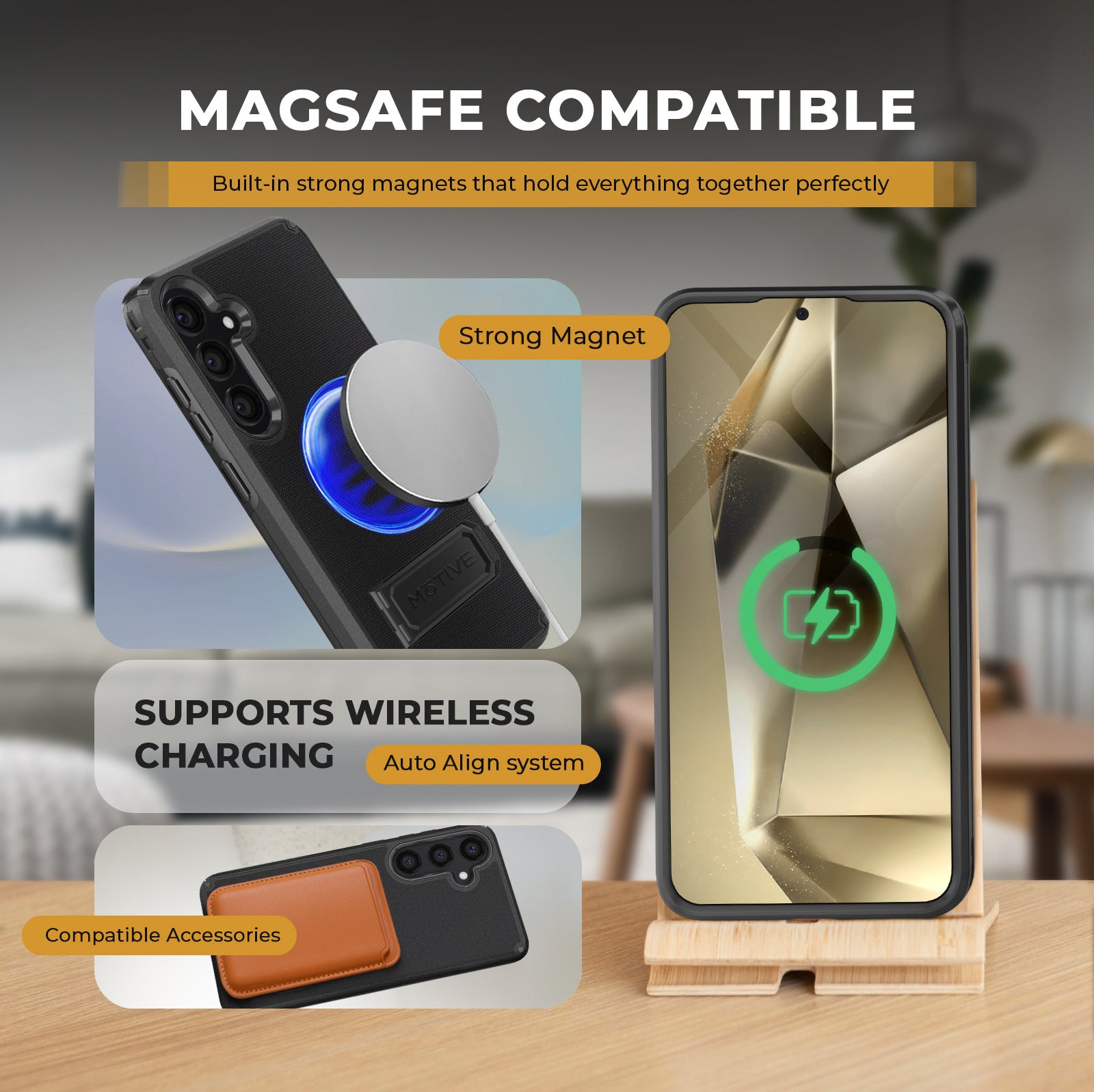 Belt Clip Holster & Case Combo (Screen Protector & Camera Lens) for Samsung Galaxy S24 Plus