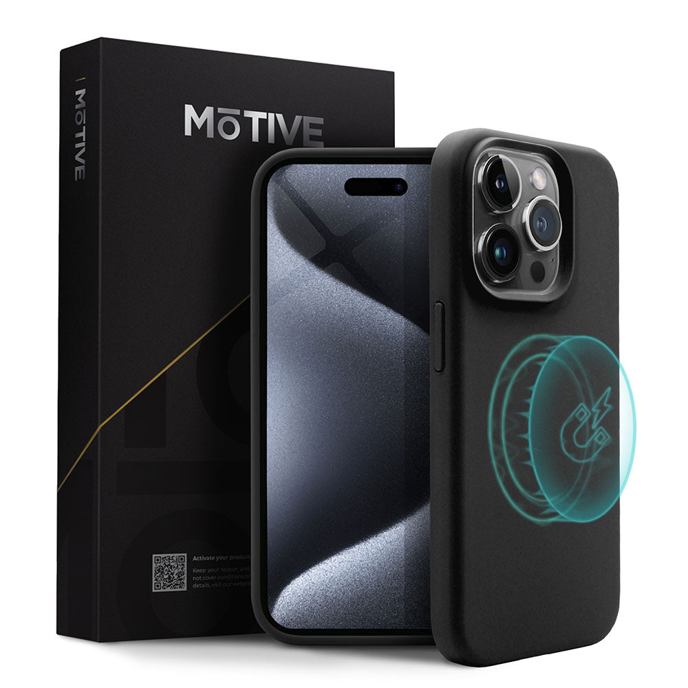 Silicone Case for iPhone 15 Pro, slim fit, stylish, wireless charging compatible.